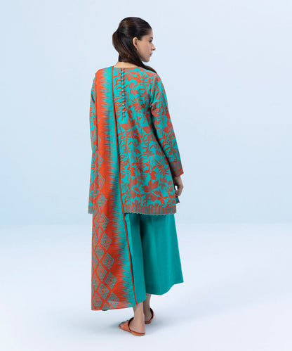 Sapphire - 3 Piece - Printed Khaddar Suit