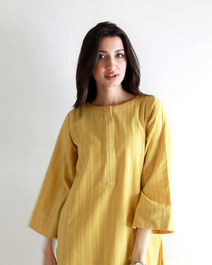 Ayesha Naveed - Aria Set - yellow green