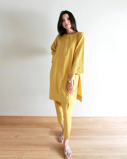 Ayesha Naveed - Aria Set - yellow green