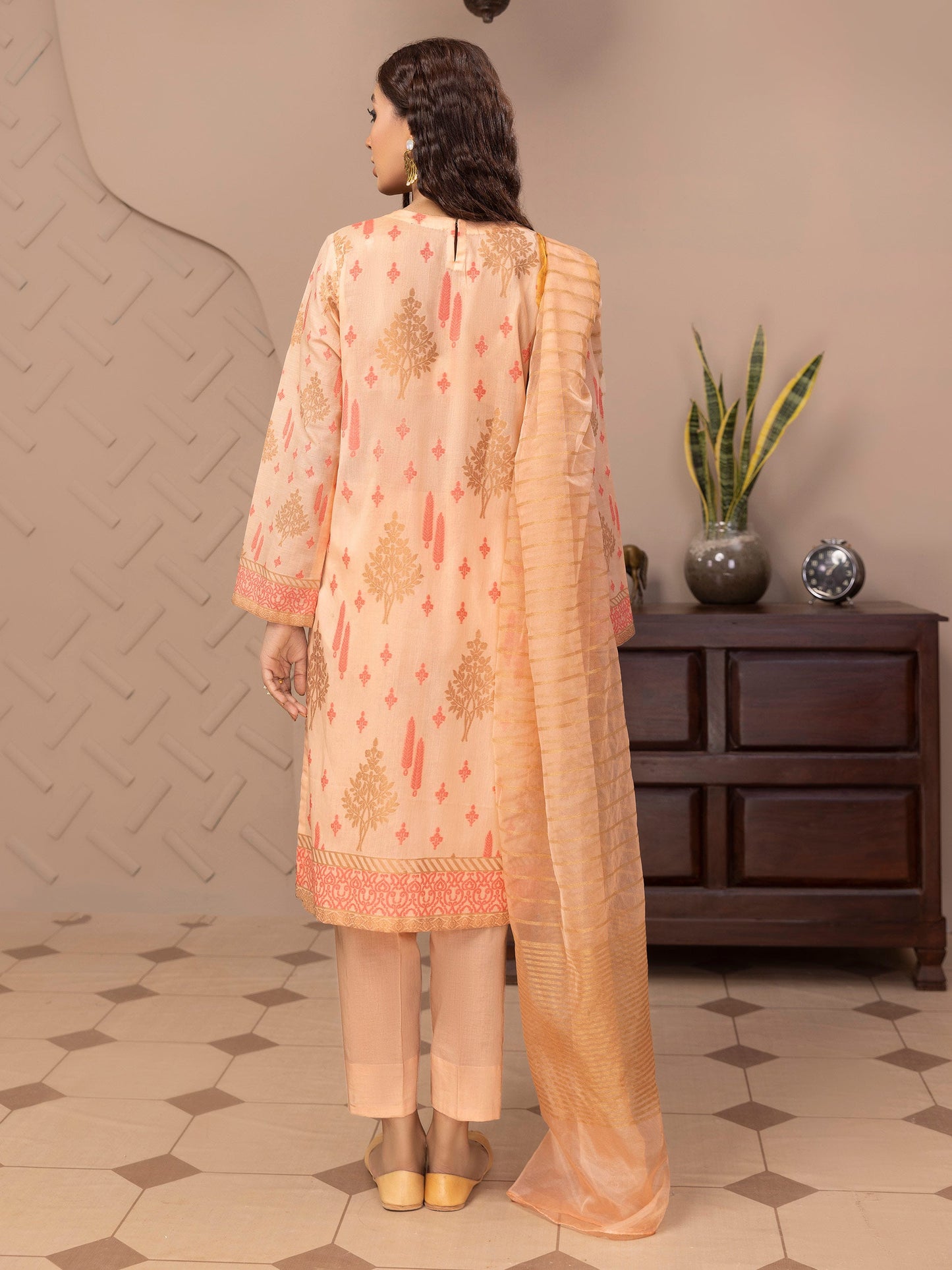 Limelight - 3 Piece Jacquard Suit-Embroidered (Unstitched)