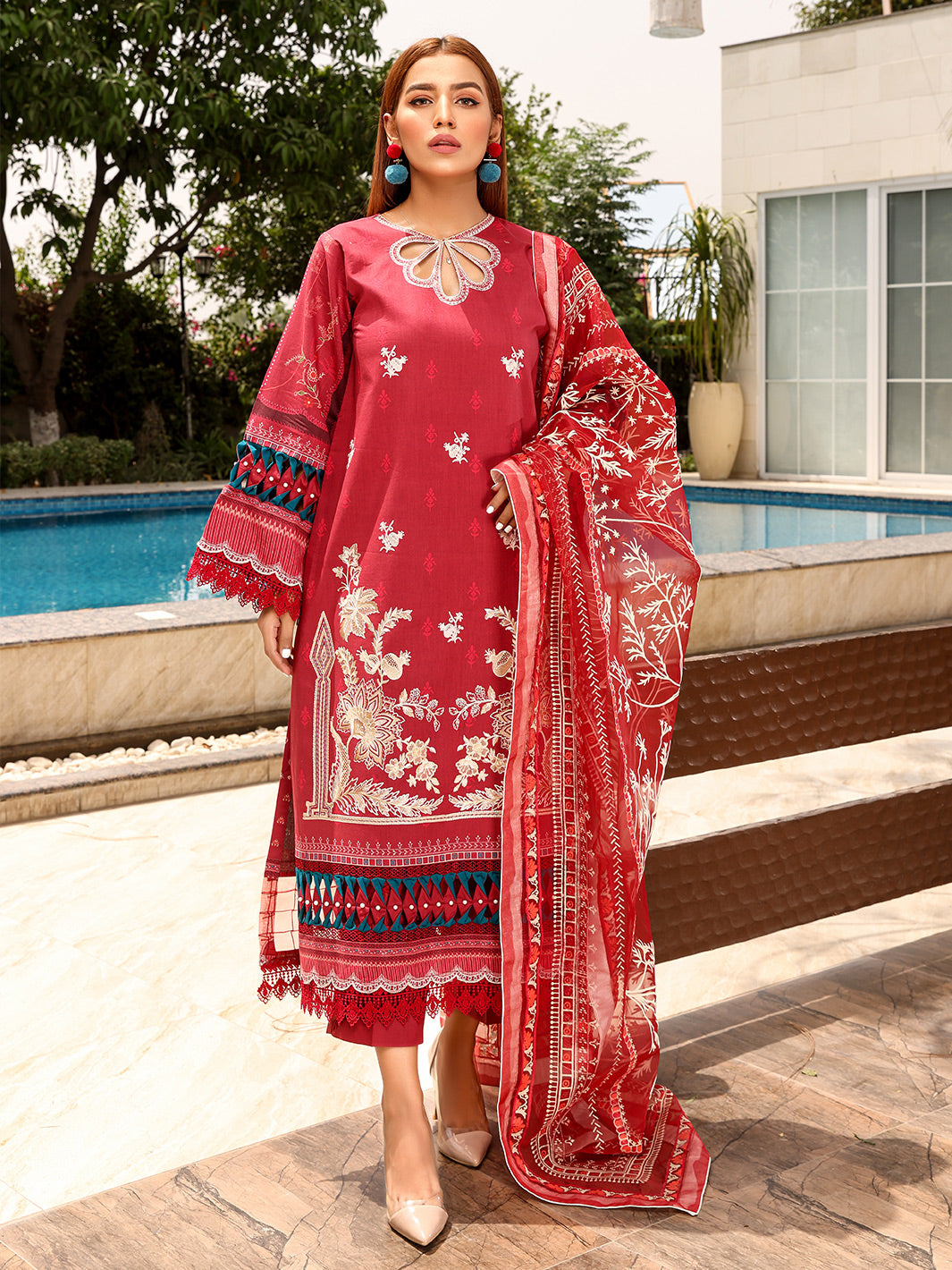 Binilyas - D#2025A | 3 Piece Luxury Unstitched