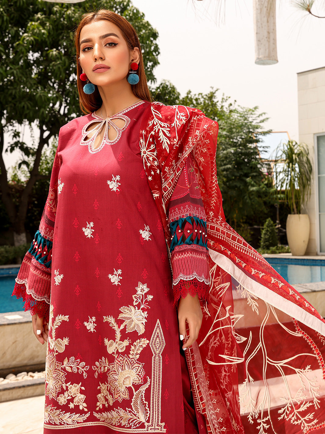 Binilyas - D#2025A | 3 Piece Luxury Unstitched