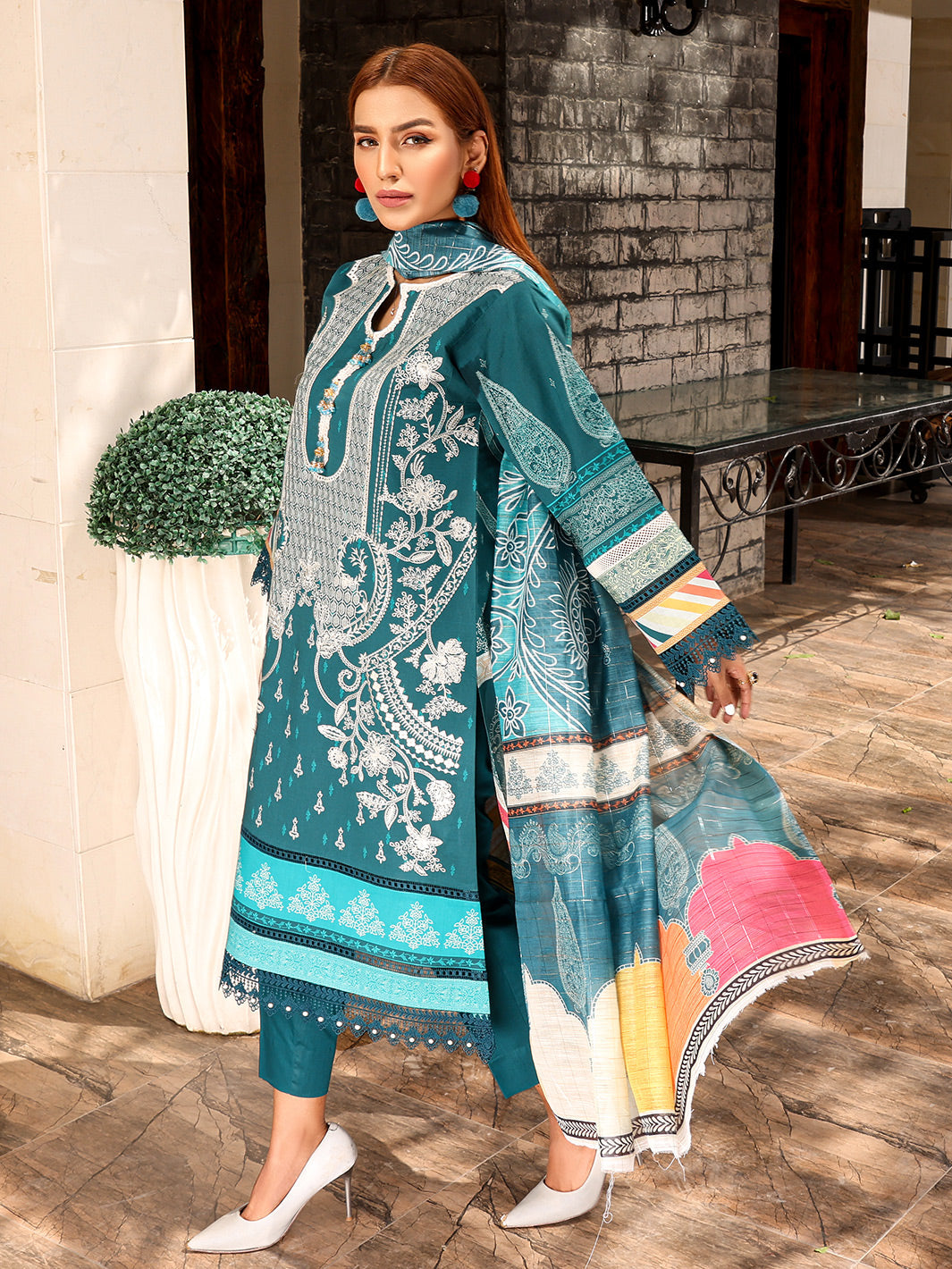 Binilyas - D#2022A | 3 Piece Luxury Unstitched