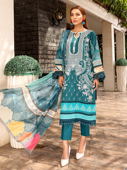 Binilyas - D#2022A | 3 Piece Luxury Unstitched