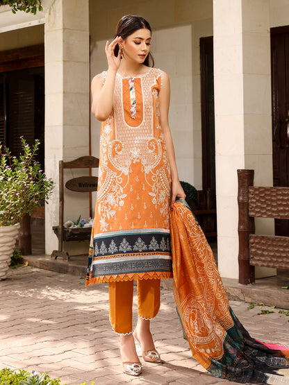 Binilyas - D#2022B | 3 Piece Luxury Unstitched