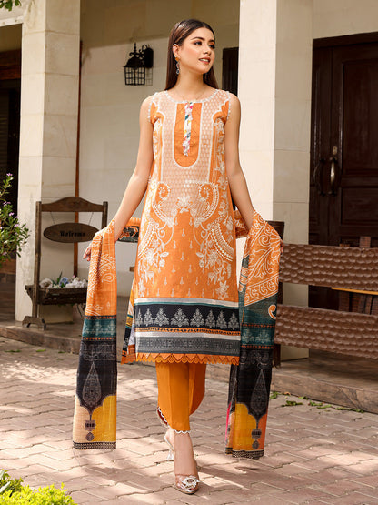 Binilyas - D#2022B | 3 Piece Luxury Unstitched