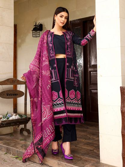 Binilyas - D#2024A | 3 Piece Luxury Unstitched