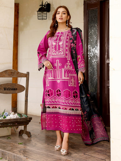 Binilyas - D#2024B | 3 Piece Luxury Unstitched