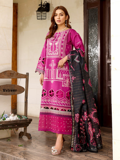 Binilyas - D#2024B | 3 Piece Luxury Unstitched