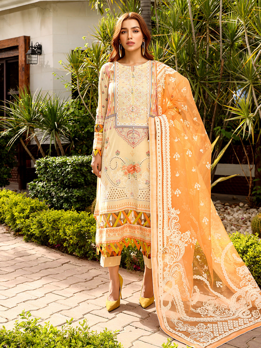 Binilyas - D#2023A | 3 Piece Luxury Unstitched