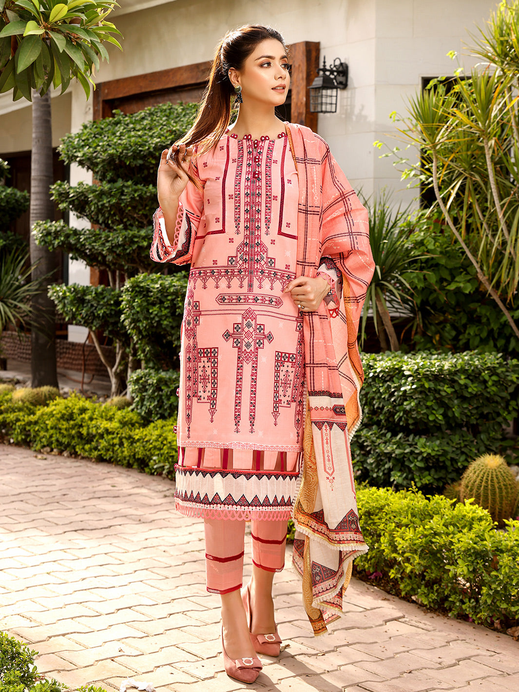 Binilyas - D#2019A | 3 Piece Luxury Unstitched