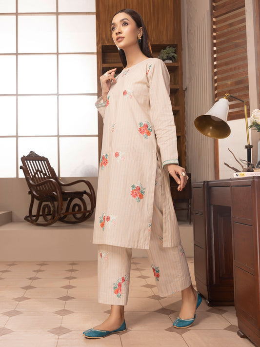 Limelight - 2 Piece Yarn Dyed Suit-Embroidered (Unstitched)