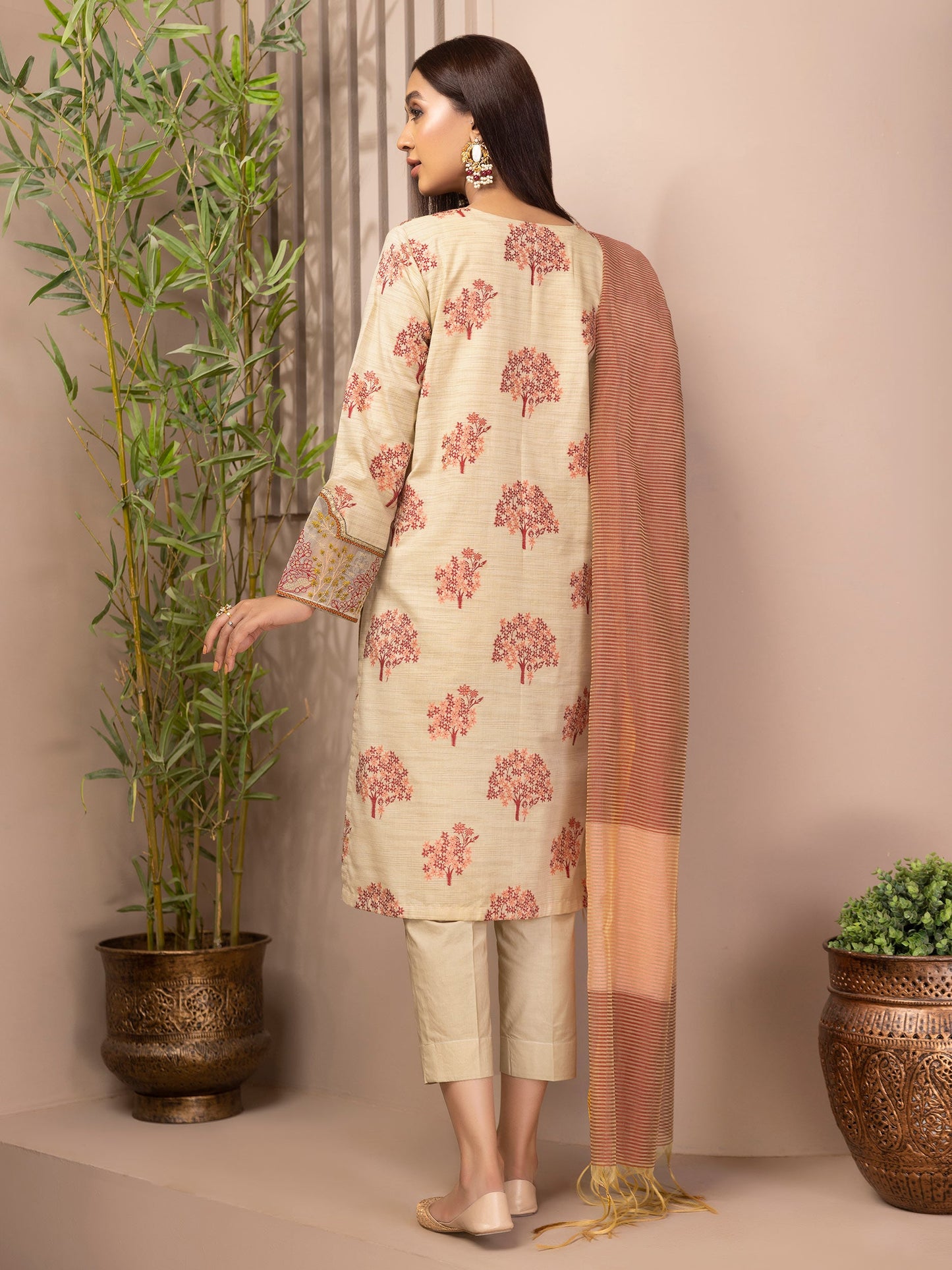 Limelight - 3 Piece Jacquard Suit-Embroidered (Unstitched)