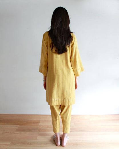Ayesha Naveed - Aria Set - yellow green