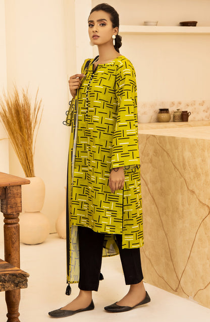 Orient - Unstitched 2 Piece Printed Khaddar Shirt and Out source Dupatta