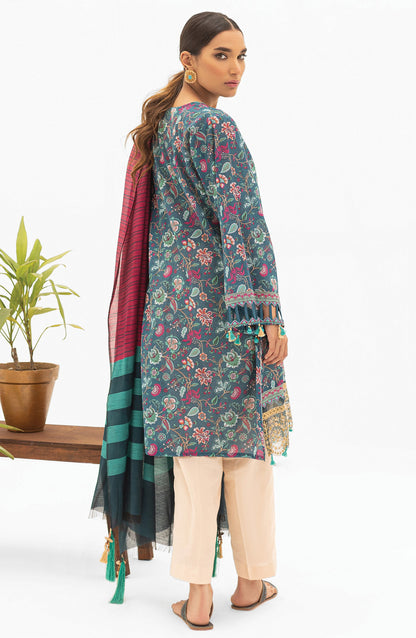 Orient - Unstitched 2 Piece Embroidered Lawn Shirt and Yarn Dyed Dupatta