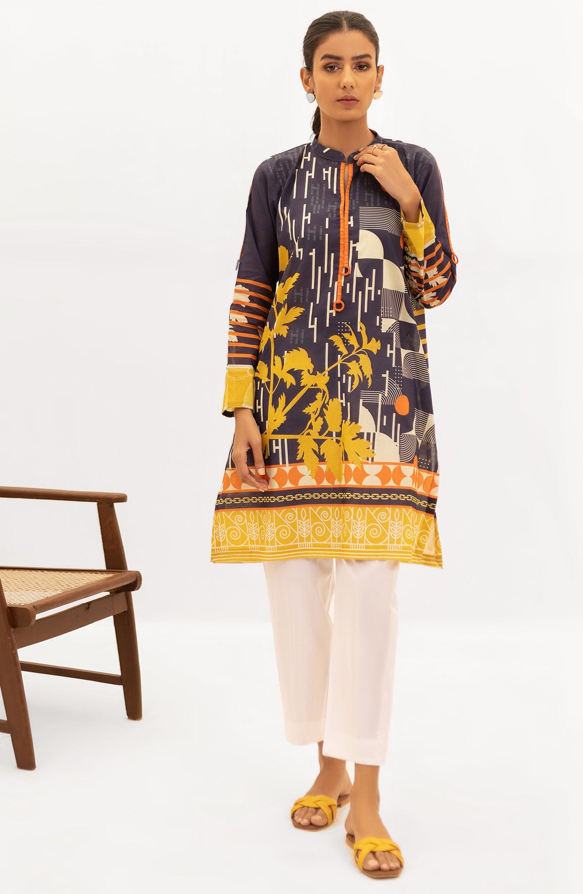 Orient - Unstitched 1 Piece Printed Lawn Shirt