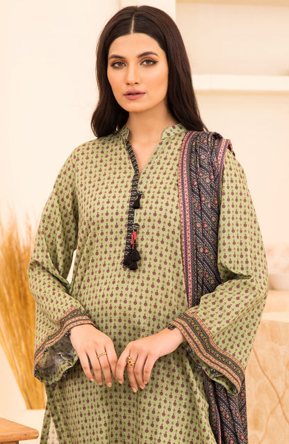 Orient - Unstitched 2 Piece Printed Khaddar Shirt and Acrylic Shawl Dupatta