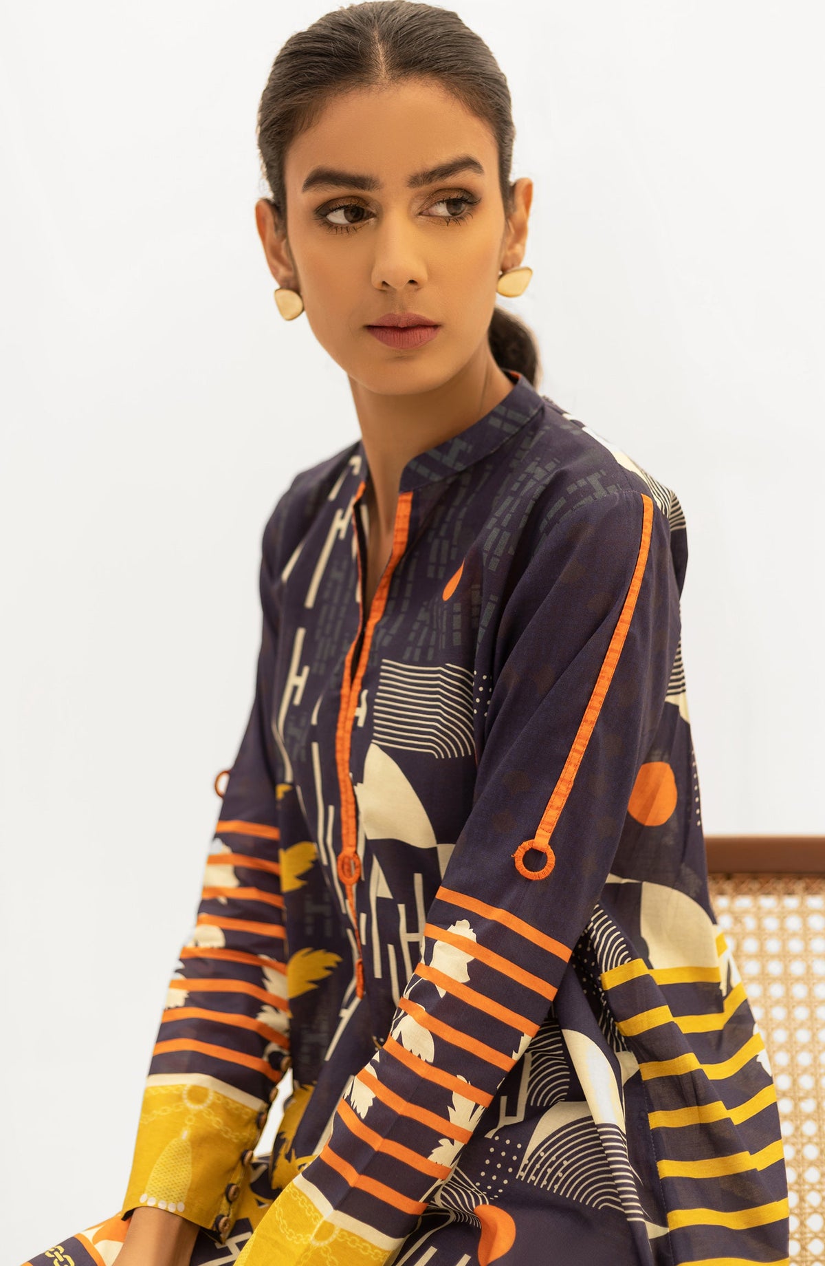 Orient - Unstitched 1 Piece Printed Lawn Shirt