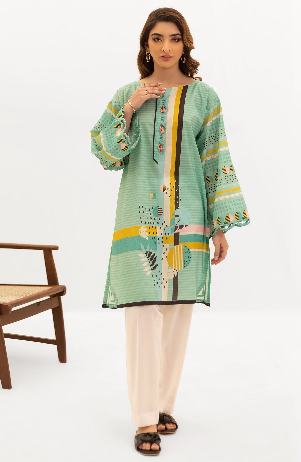 Orient - Unstitched 1 Piece Printed Lawn Shirt