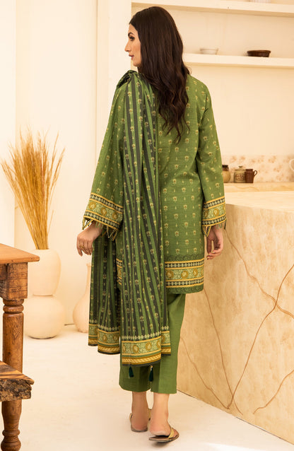 Orient - Unstitched 3 Piece Embroidered Khaddar Shirt, Khaddar Pant and Khaddar Dupatta - Nrds-367