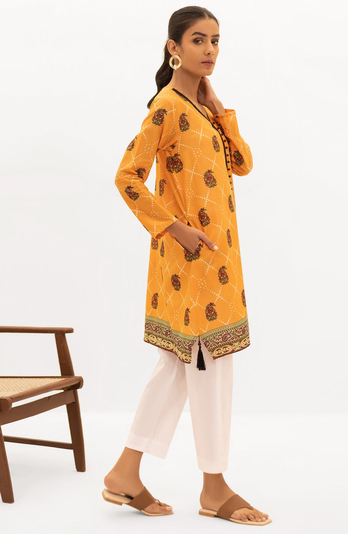 Orient - Unstitched 1 Piece Printed Lawn Shirt
