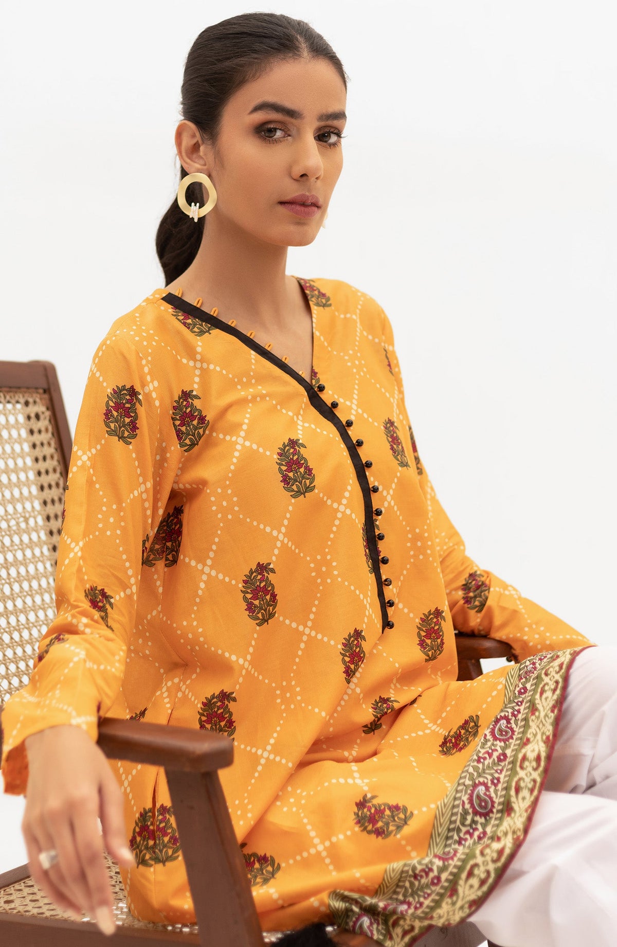Orient - Unstitched 1 Piece Printed Lawn Shirt
