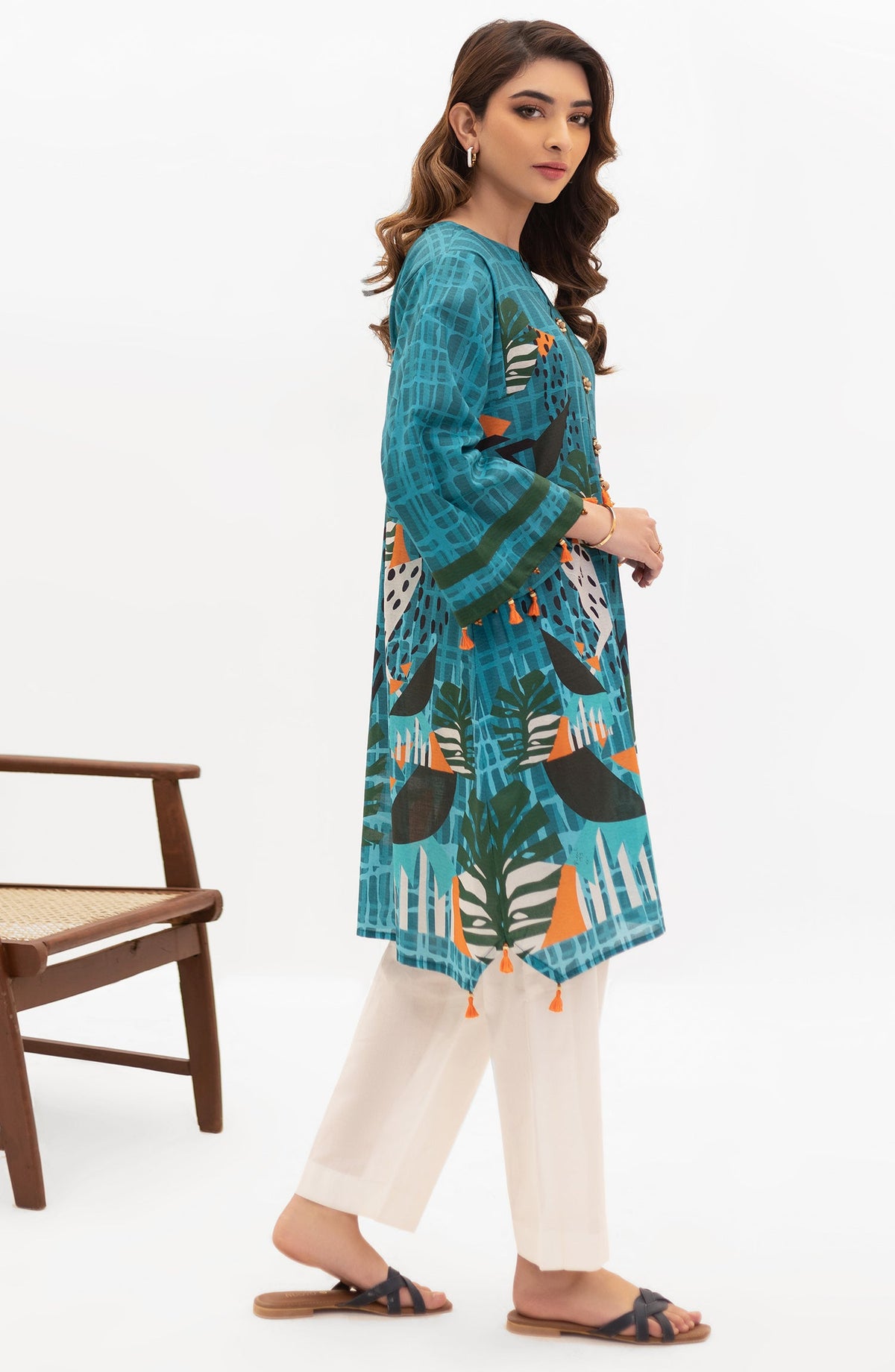 Orient - Unstitched 1 Piece Printed Lawn Shirt