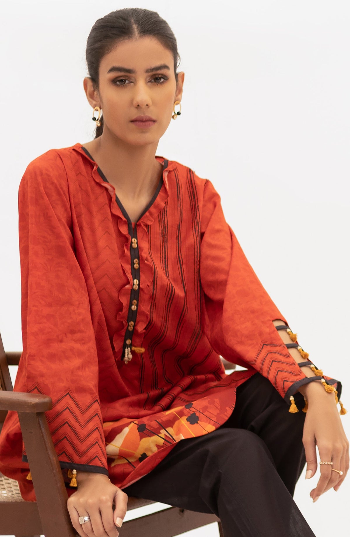 Orient - Unstitched 1 Piece Printed Lawn Shirt