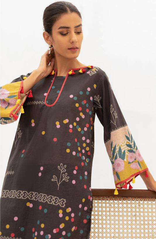 Orient - Unstitched 1 Piece Printed Lawn Shirt