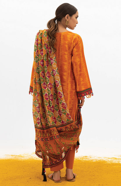 Orient - Unstitched 3 Piece Embroidered Lawn Shirt , Cambric Pant and Lawn Dupatta