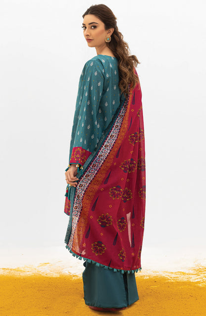 Orient - Unstitched 3 Piece Printed Lawn Shirt , Cambric Pant and Lawn Dupatta