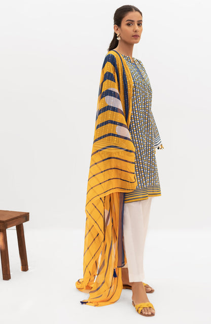 Orient - Unstitched 2 Piece Printed Lawn Shirt and Chiffon Dupatta