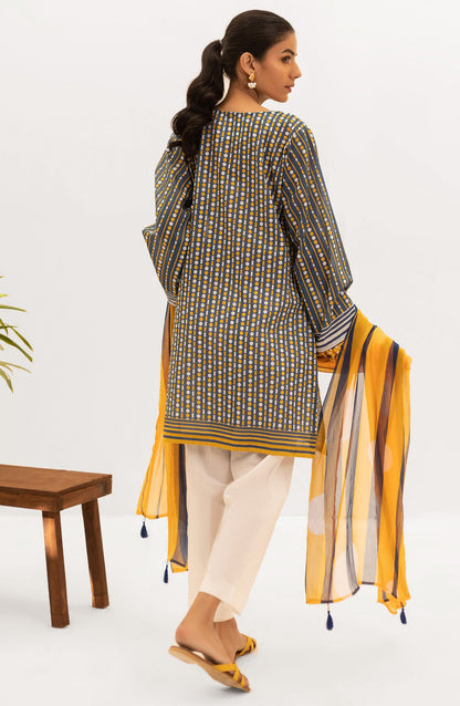 Orient - Unstitched 2 Piece Printed Lawn Shirt and Chiffon Dupatta