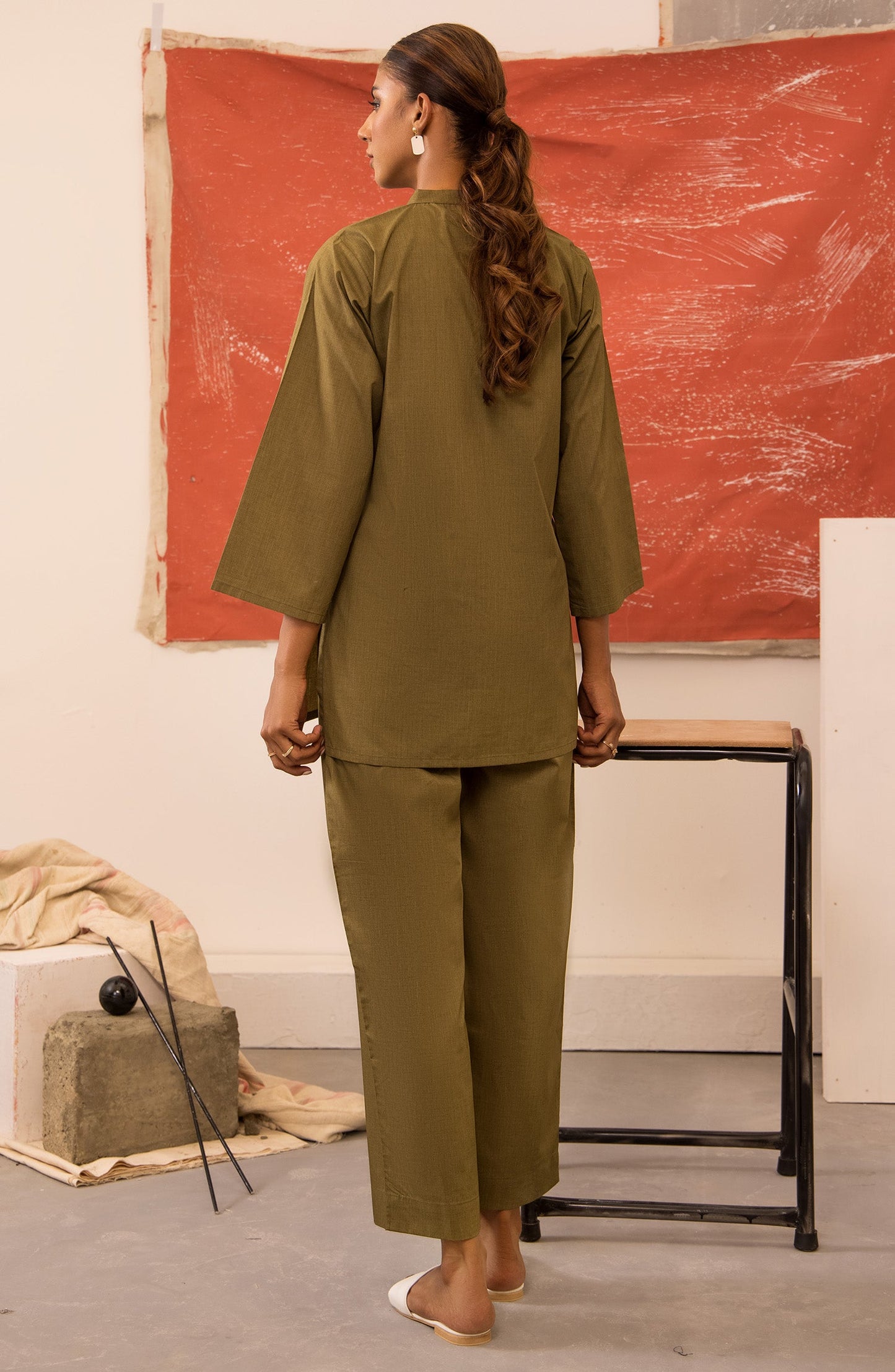 Orient - Stitched 2 Piece Plain Cotton Shirt and Cotton Pant