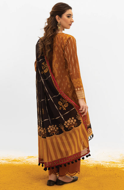 Orient - Unstitched 3 Piece Printed Lawn Shirt , Cambric Pant and Lawn Dupatta