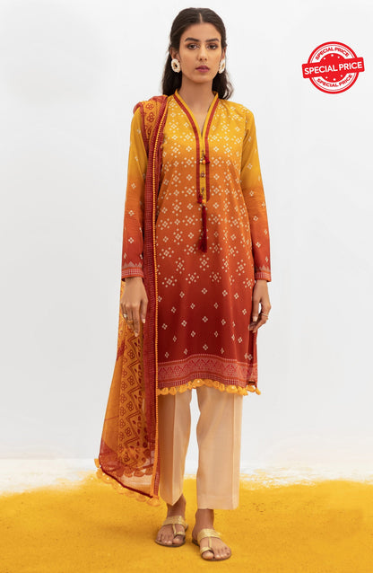 Orient - Unstitched 2 Piece Printed Lawn Shirt and Chiffon Dupatta