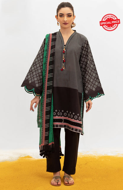 Orient - Unstitched 2 Piece Printed Lawn Shirt and Chiffon Dupatta