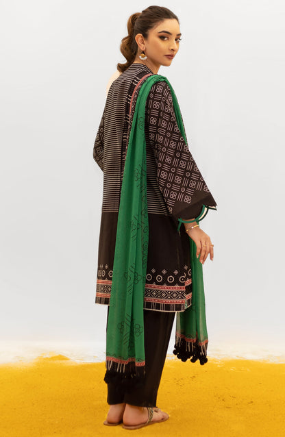 Orient - Unstitched 2 Piece Printed Lawn Shirt and Chiffon Dupatta