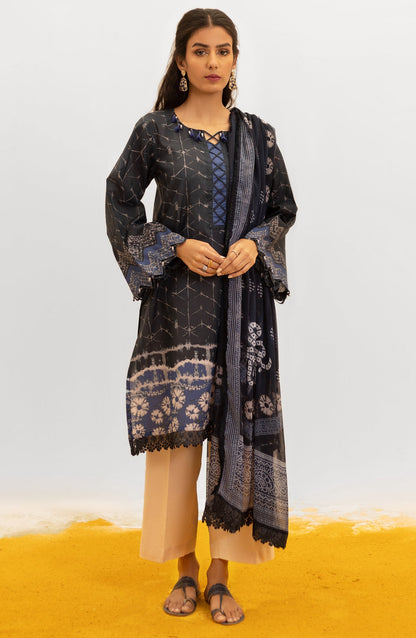 Orient - Unstitched 2 Piece Printed Lawn Shirt and Chiffon Dupatta