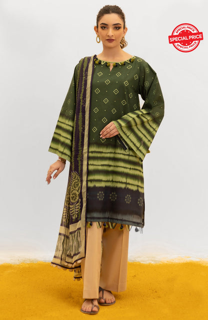 Orient - Unstitched 2 Piece Printed Lawn Shirt and Chiffon Dupatta