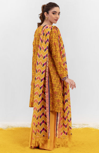 Orient - Unstitched 3 Piece Printed Lawn Shirt , Cambric Pant and Lawn Dupatta
