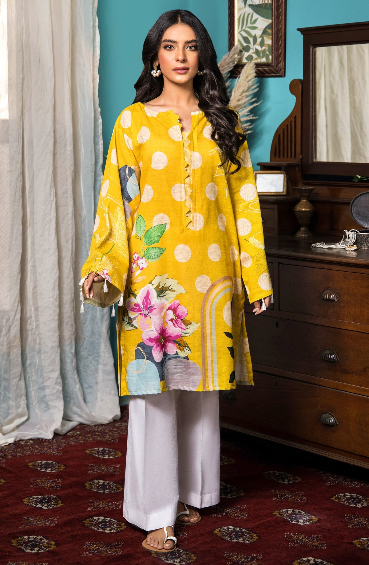 Orient - Unstitched 1 Piece Printed Khaddar Shirt