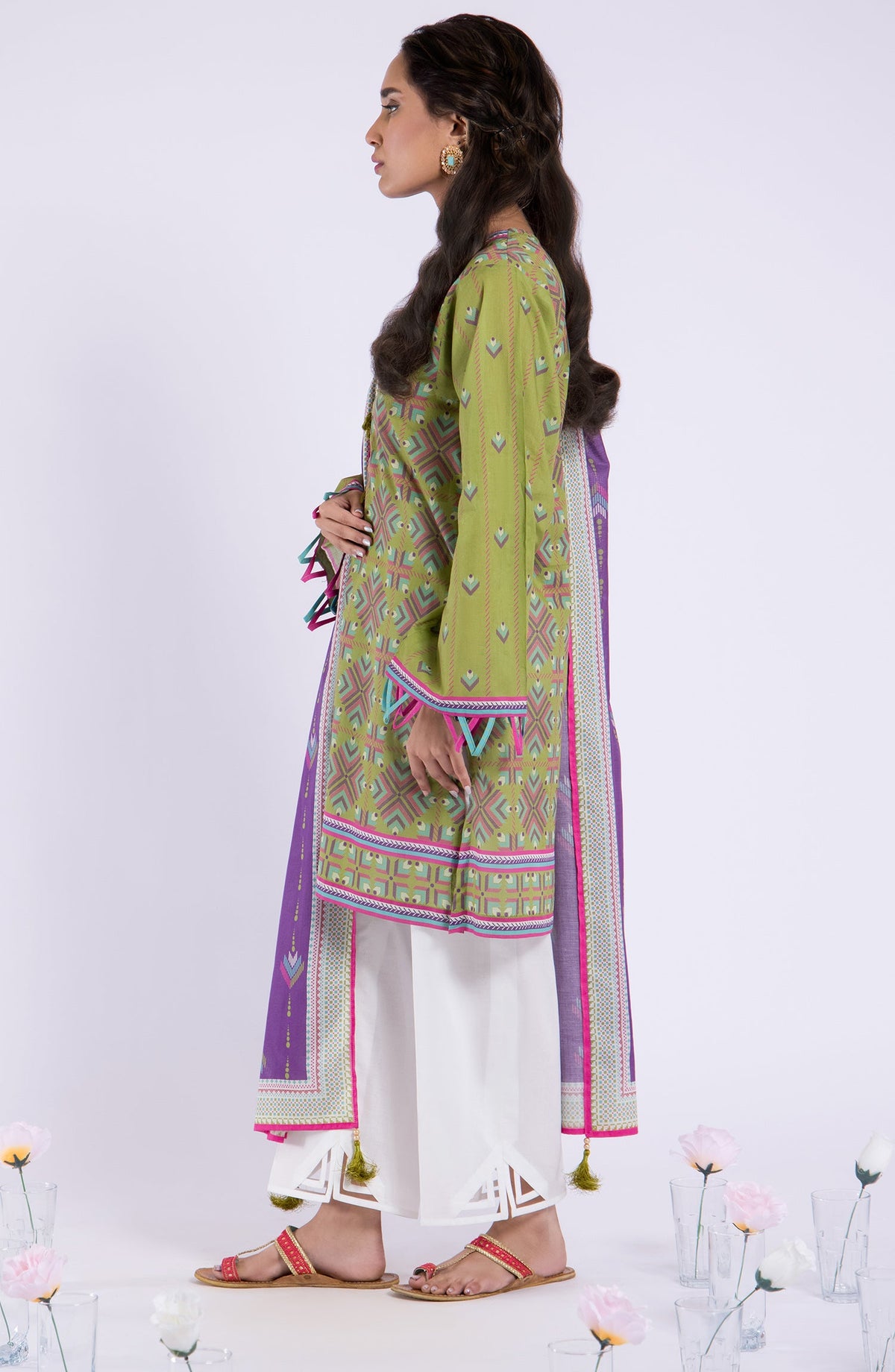Orient - Unstitched 2 Piece Printed Lawn Shirt and Lawn Dupatta