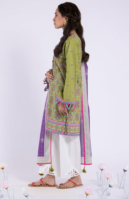 Orient - Unstitched 2 Piece Printed Lawn Shirt and Lawn Dupatta