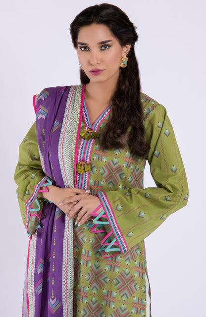 Orient - Unstitched 2 Piece Printed Lawn Shirt and Lawn Dupatta