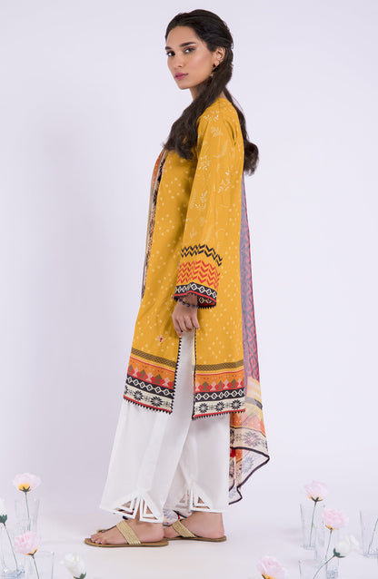 Orient - Unstitched 2 Piece Embroidered Lawn Shirt and Chiffon Dupatta
