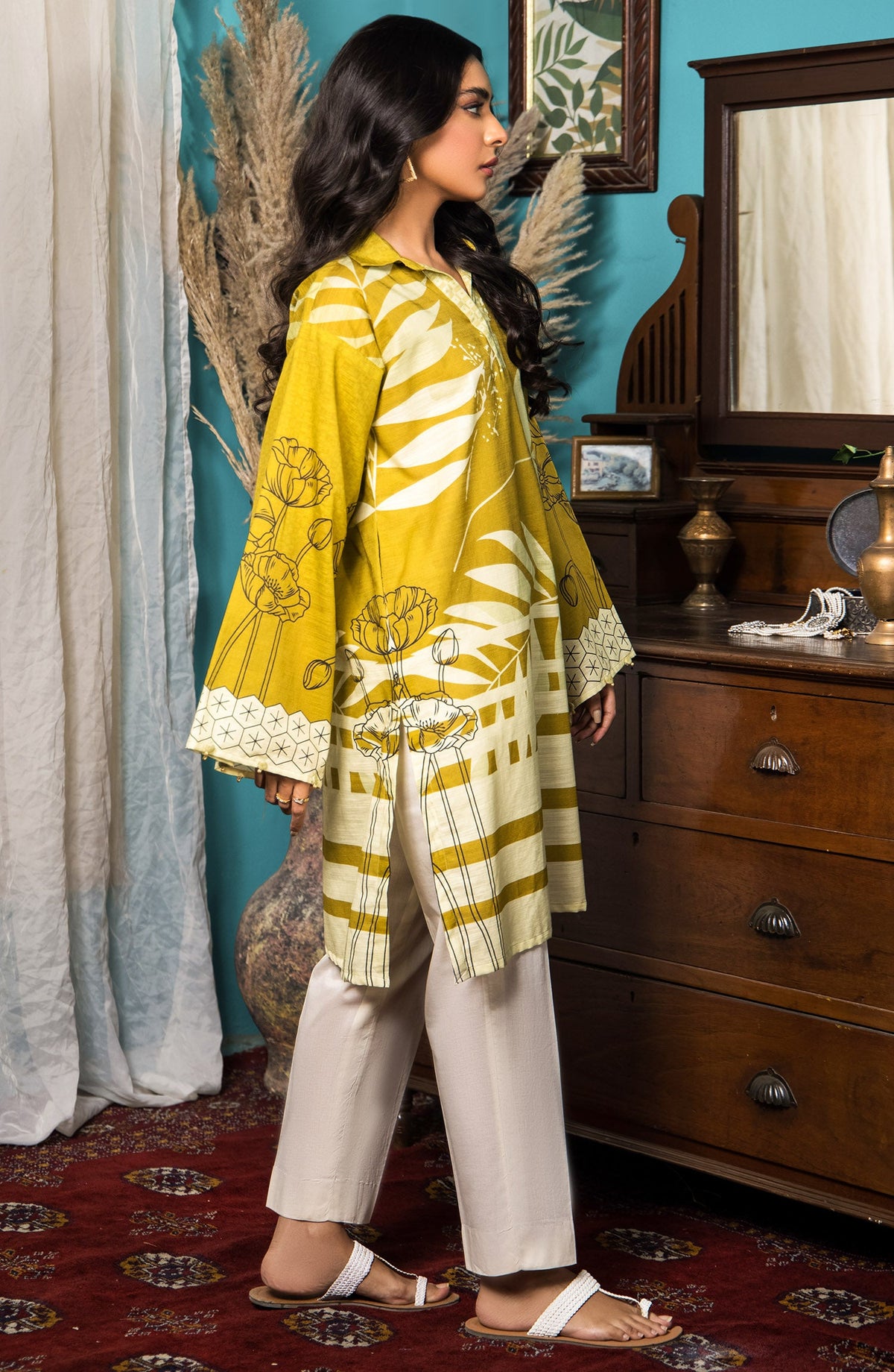 Orient - Unstitched 1 Piece Printed Khaddar Shirt