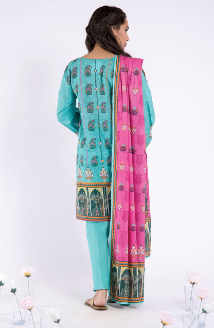 Orient - Stitched 3 Piece Printed Lawn Shirt , Cambric Pant and Lawn Dupatta