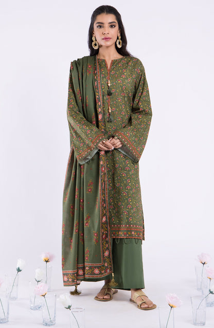 Orient - Unstitched 3 Piece Printed Lawn Shirt , Cambric Pant and Lawn Dupatta